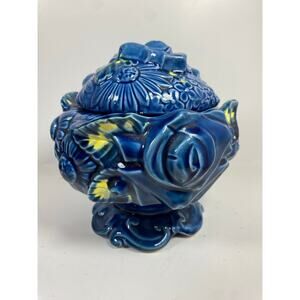 Vintage Inarco Ceramic Jar Mood Indigo Collection
